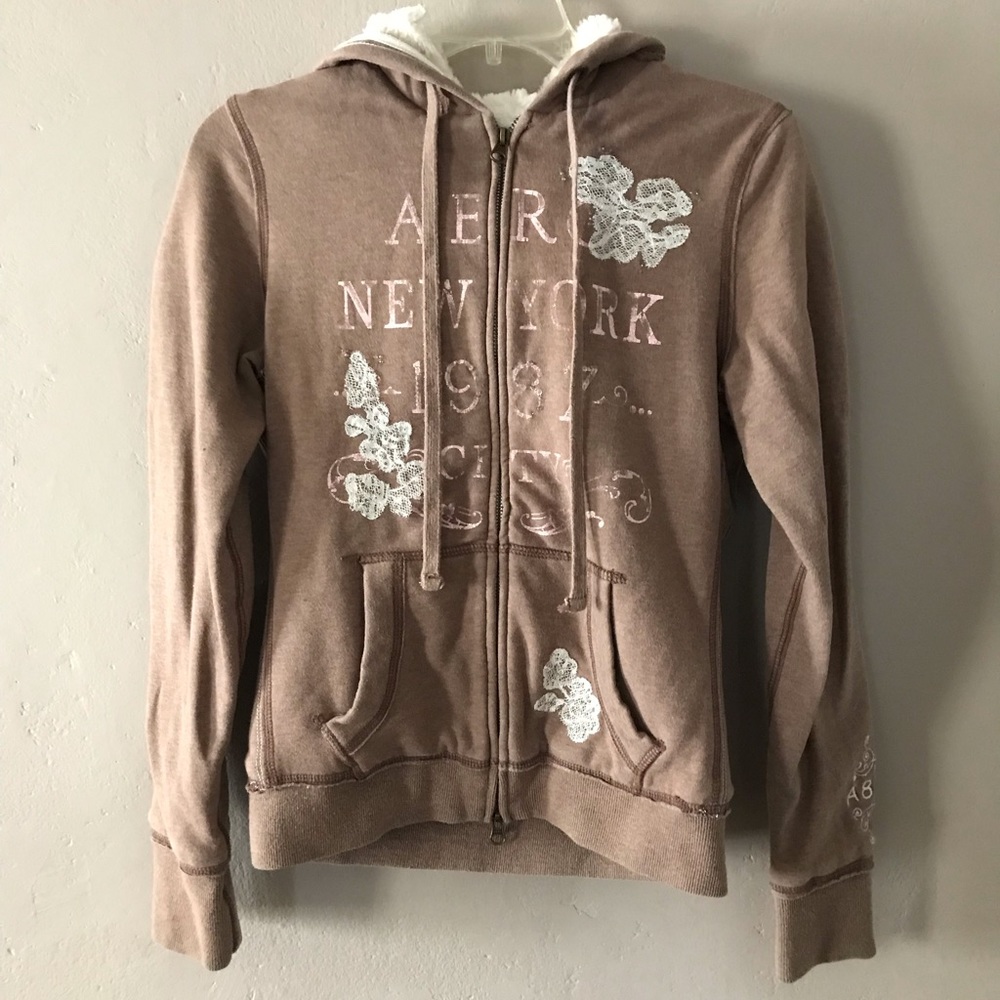 Aeropostale fur hoodie